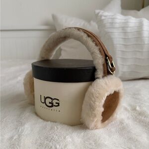 UGG Cream Shearling Earmuffs